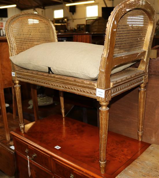 Louis XVI style window seat